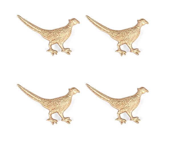 Pheasant Napkin Ring, Set of 4