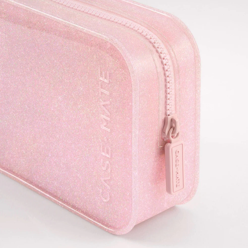 Jelly Makeup Bag -Ballet Pink Twinkle