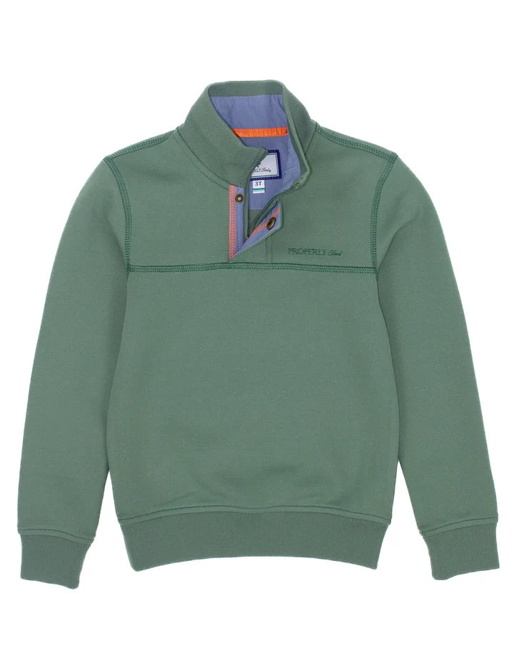 Boys Kennedy Pullover- Olive