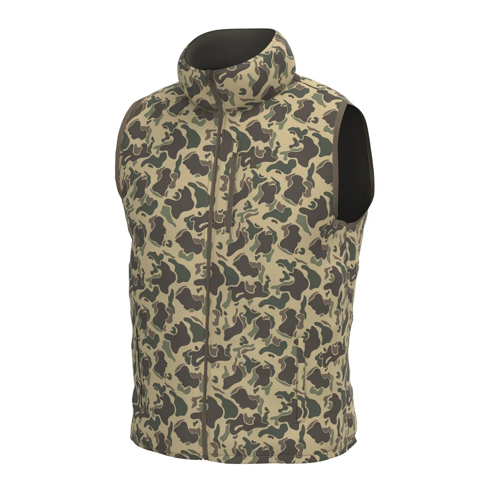 Duck Down Vest- Retro Camo