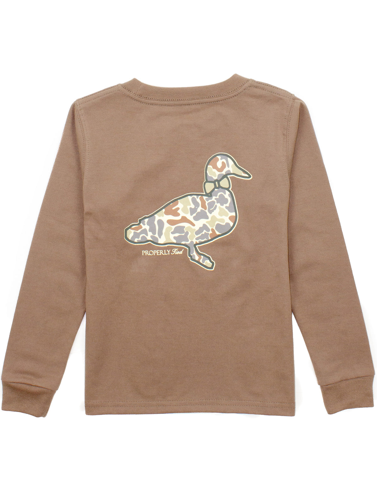 Boys Field Camo Logo LS