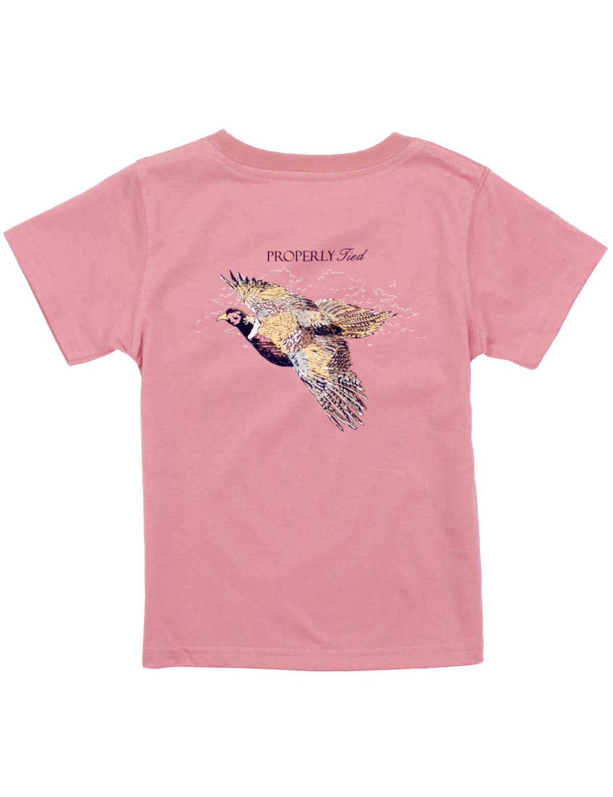 Boys Pheasant Hunt Tee - Salmon