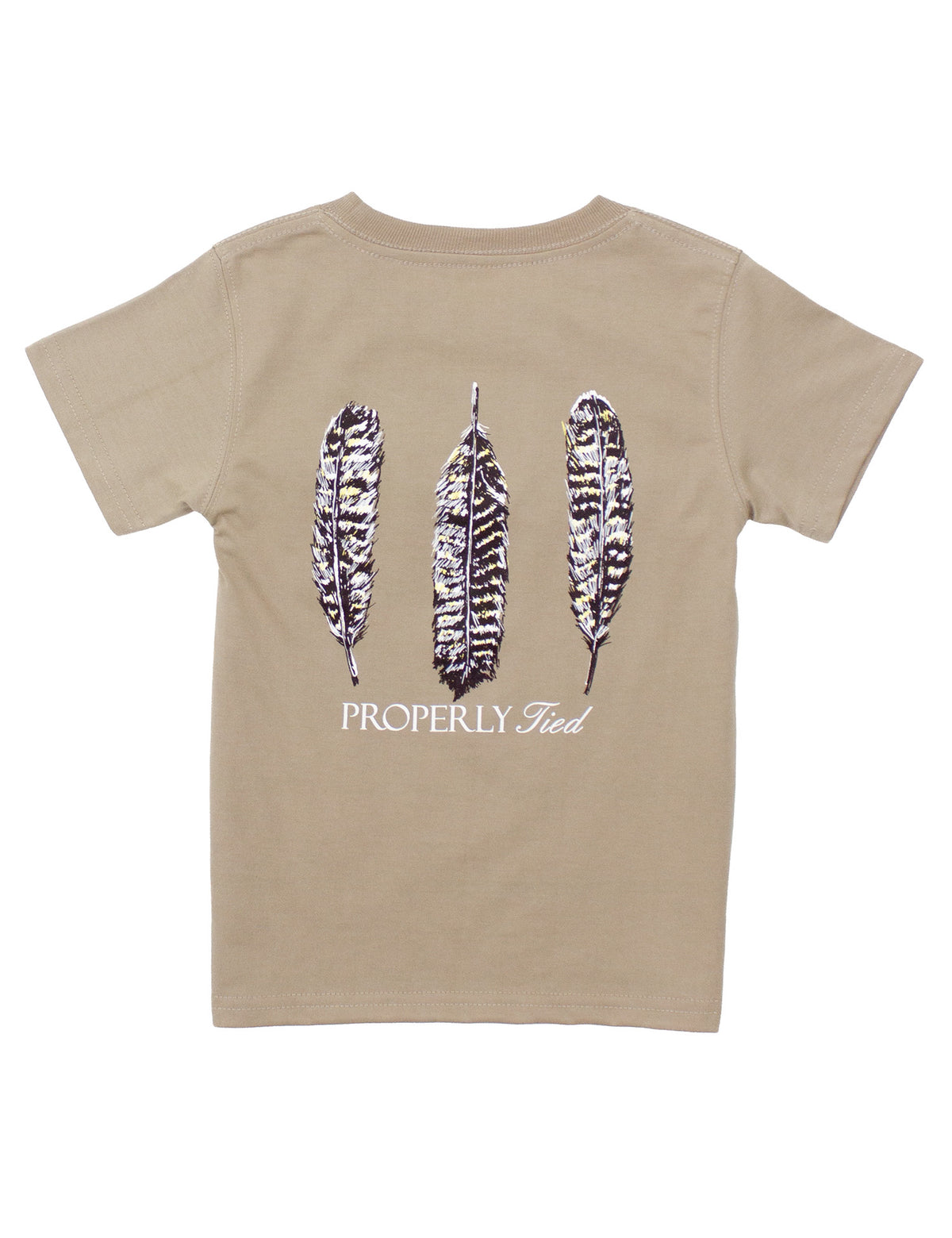 Boys Triple Feather SS- Sand