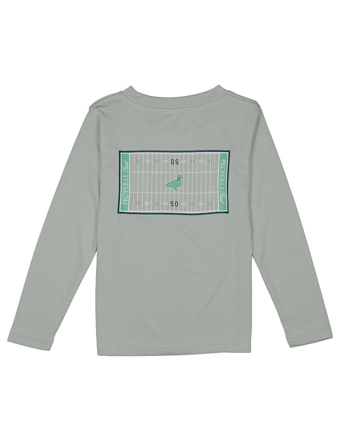 Football Field Performance Tee - Chrome Grey