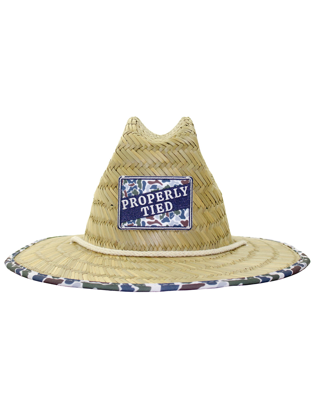 Boys Cabo Straw Hat Terra Camo