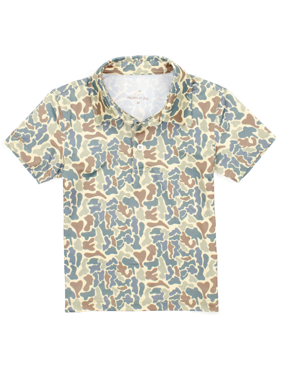 Boys Inlet Polo - Field Camo