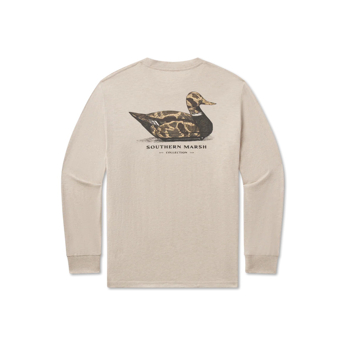 Vintage Duck Decoy Tee - Camo Tee - Long Sleeve