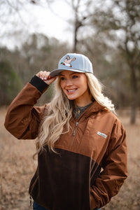 Mallard Perf Rope Hat - Light Blue