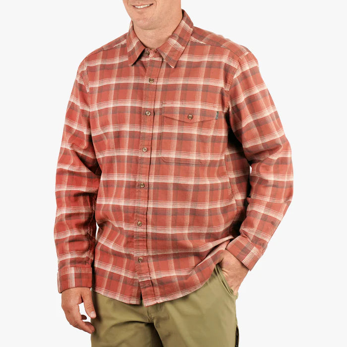 Lager LS Flannel Shirt- Redwood Buri