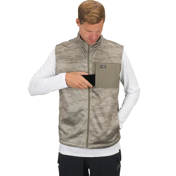Ripcord Tactical Softshell Vest - Khaki Blur Camo