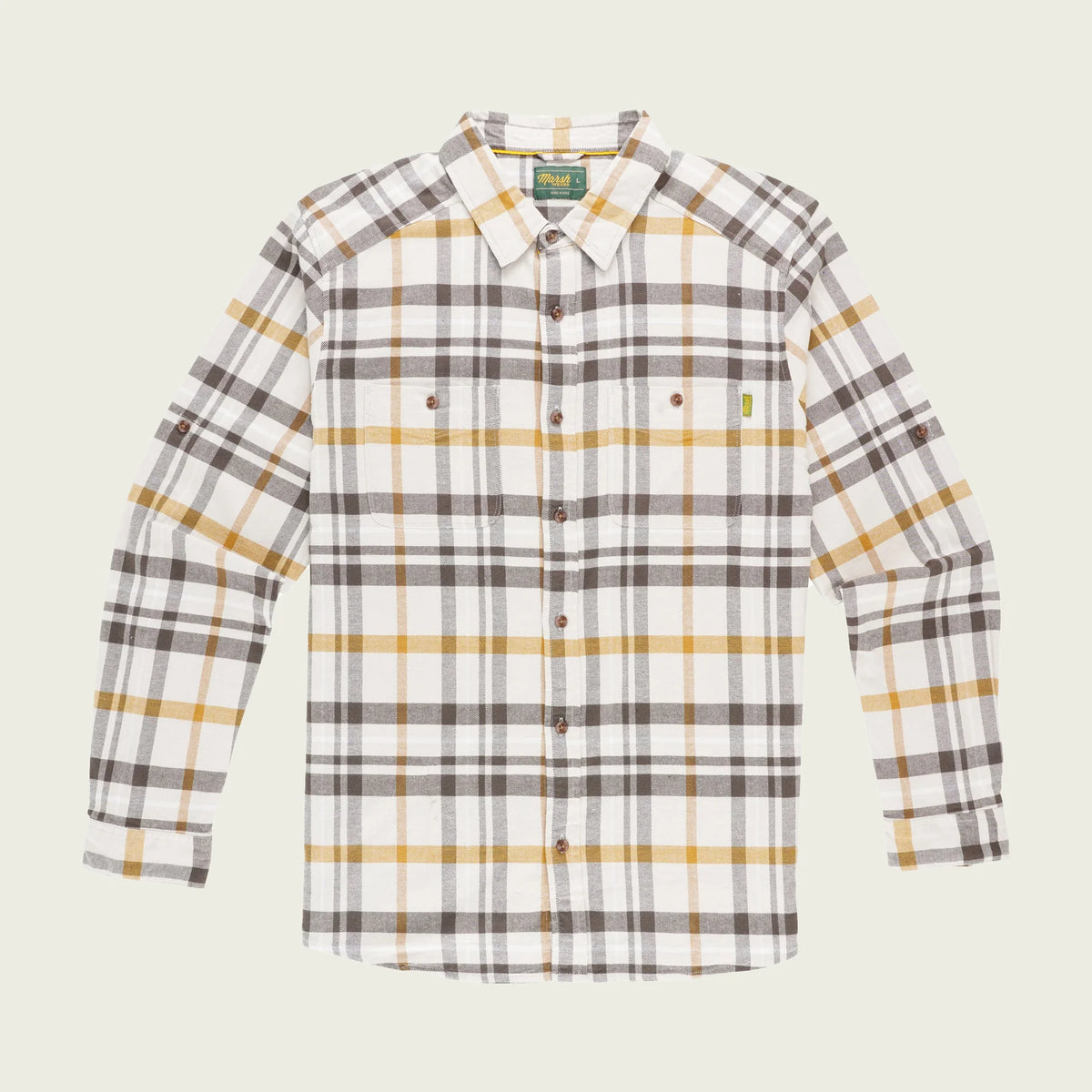 Westerly Flannel Button Down - Stone