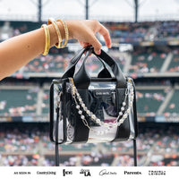 Clear Stadium Bag- Midnight Black
