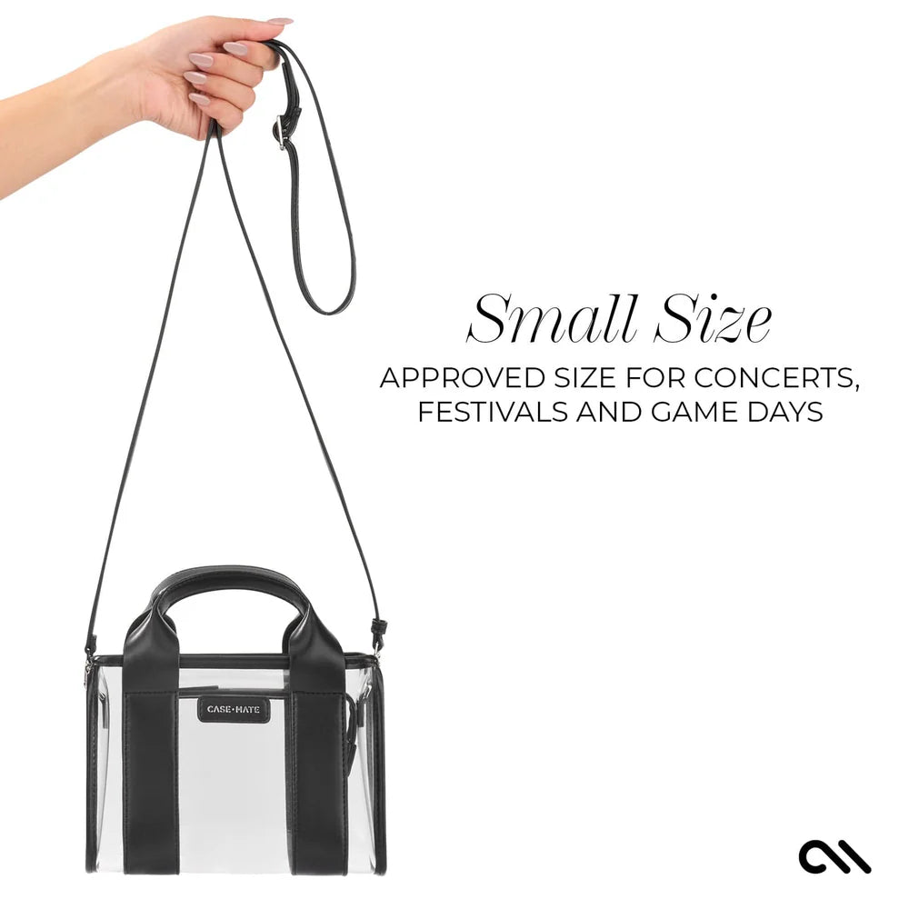 Clear Stadium Bag- Midnight Black