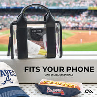 Clear Stadium Bag- Midnight Black