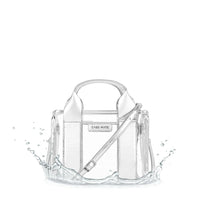 Clear Stadium Bag-  Silver Chrome