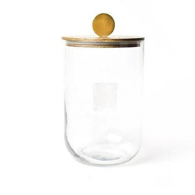 Mini Wooden Lid Glass Jar