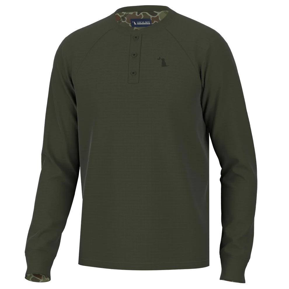 Monroe Henley Shirt - Olive