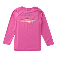 Girls Pro Performance L/S T-Shirt- Phlox Pink