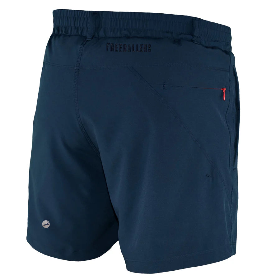 Kids Navy Blue Freeballers - Sport Shorts
