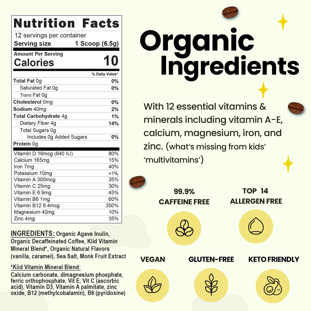 Superfood Latte For Kids - Caramel