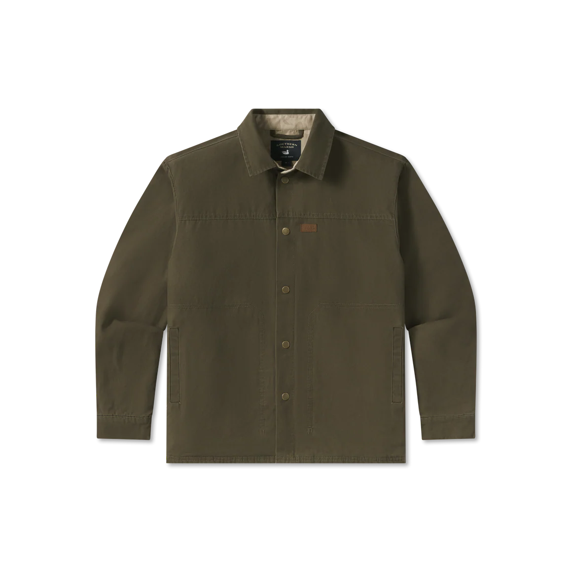 Bishop Rugged Canvas Jacket - Dark Olive