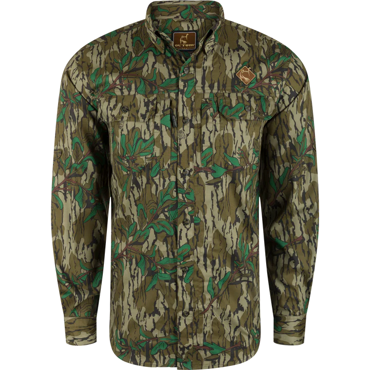 Men's LS Camo Wingshooter Trey - Greenleaf