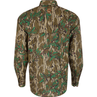 Youth Wingshooter Trey LS Shirt - Greenleaf