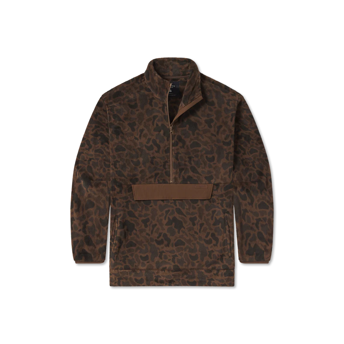 Wadsworth Fleece Pullover - Retro Camo Stone Brown