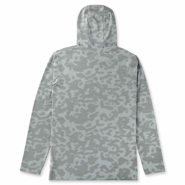 Ocean Bound UPF Printed Hooded Shirt - Gray Upwell Camo
