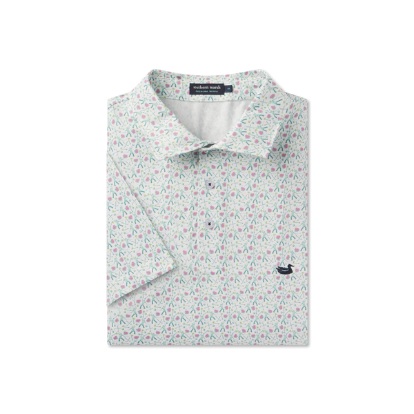 Flyline Performance Polo- Sunday Success White