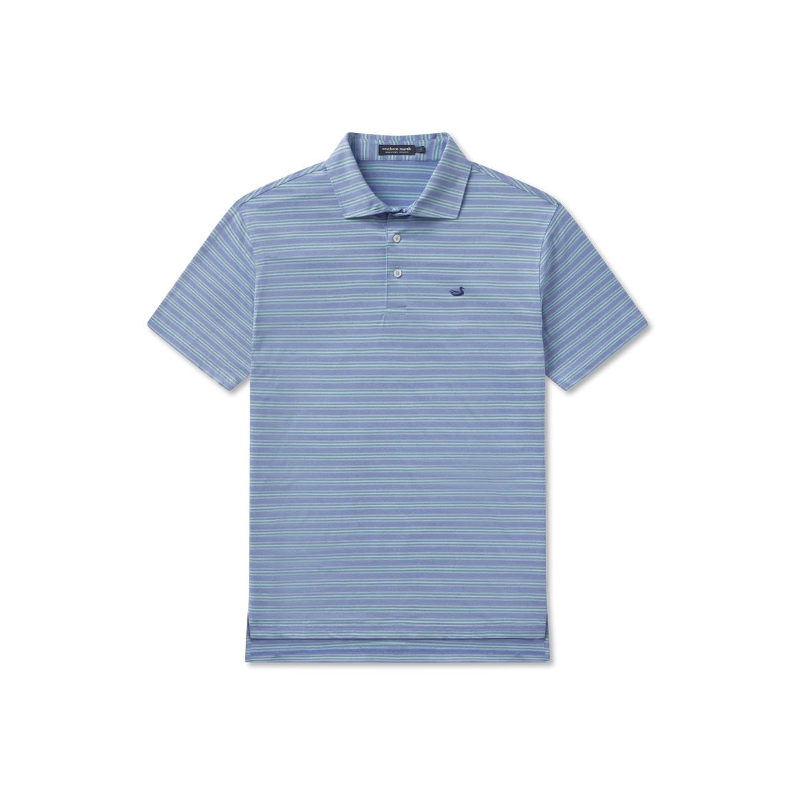 Maybourne Featherlight Stripe Polo - Lilac & Mint