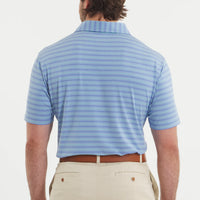 Maybourne Featherlight Stripe Polo - Lilac & Mint