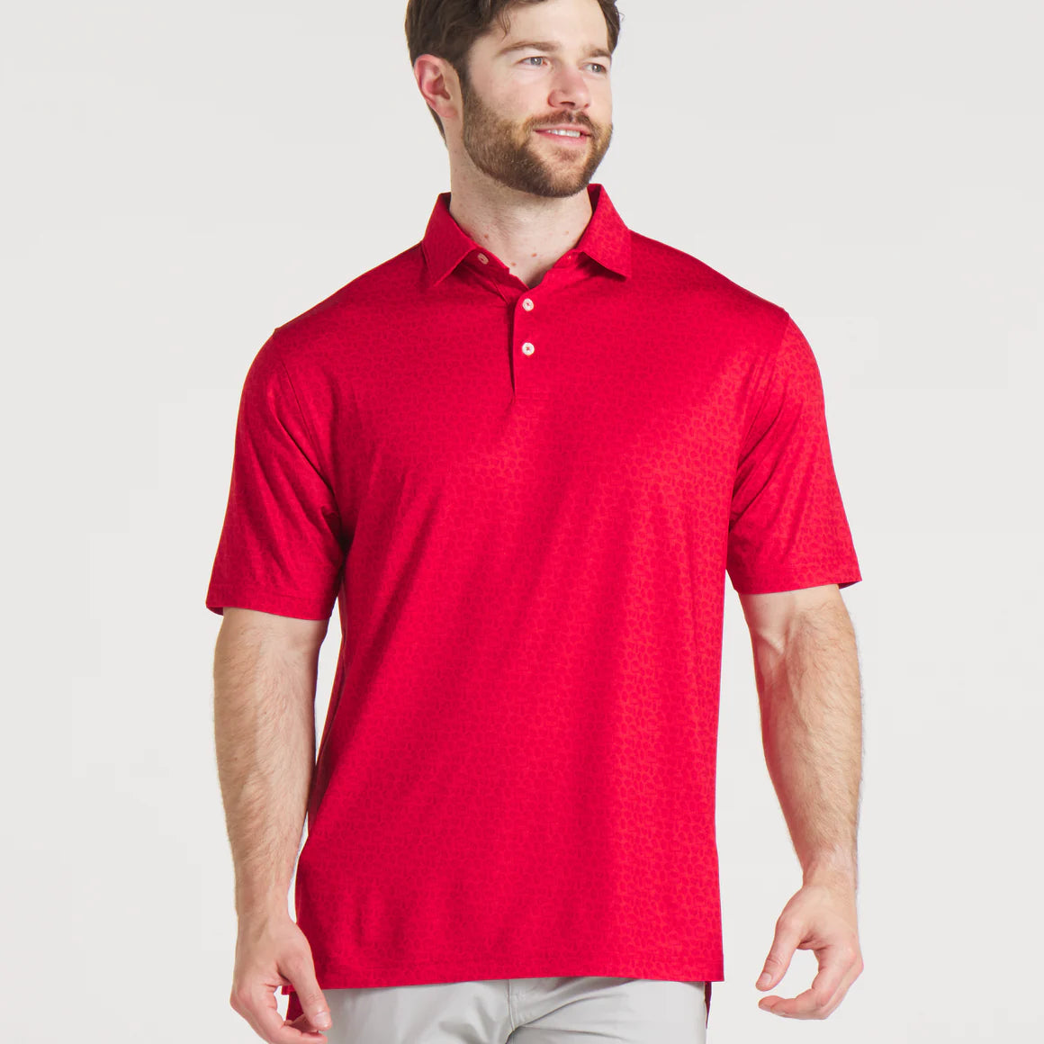 Goal Line Performance Polo-Red