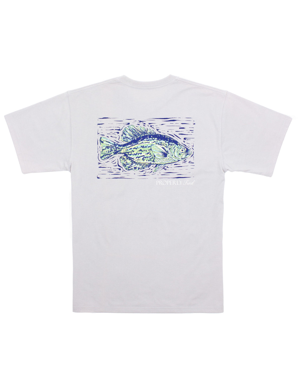 Crappie SS Tee - Icy Grey