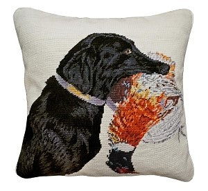Needlepoint Pillow - Nice Catch