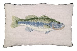 Needlepoint Pillow - Bass