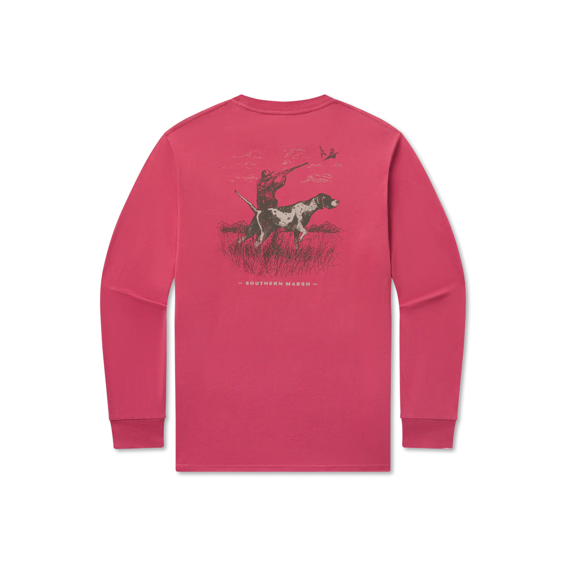 Long Sleeve Pointer Uplander Tee - Rhubarb