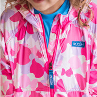 Windbreaker Jacket: Pink Camo