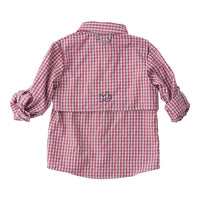 Founders Kids Fishing Shirt - Winterberry Plaid