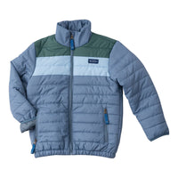 Kid's Puffer Jacket - Bluefin Colorblock