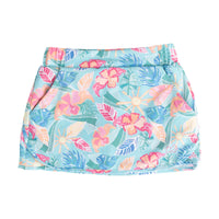 Girls' Carolina Catch Skort — Tropical Palm Paradise Print