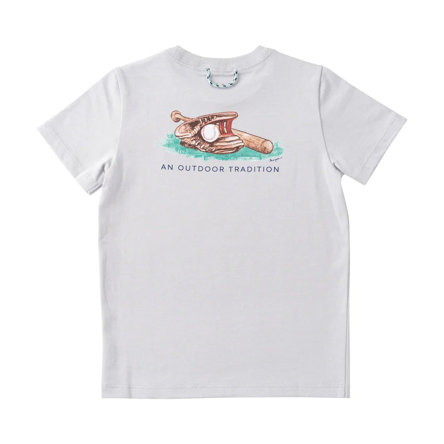 Kid's Cotton Short Sleeve T-shirt – Baseball Glove Art