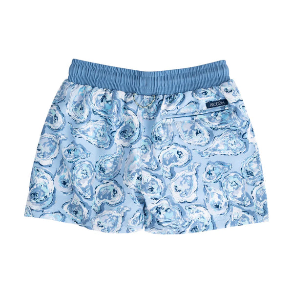 Boys' Boogie Board Swim Trunks Oyster Shell Print