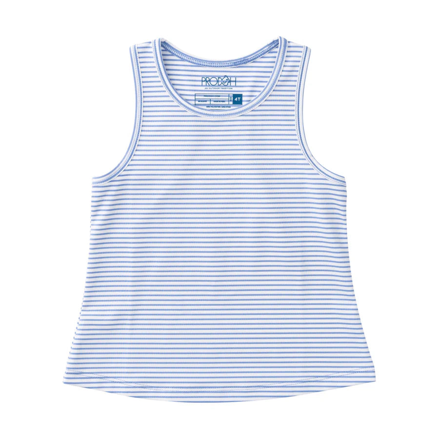 Girl's Active Racerback Tank Top – Persian Jewel Stripe