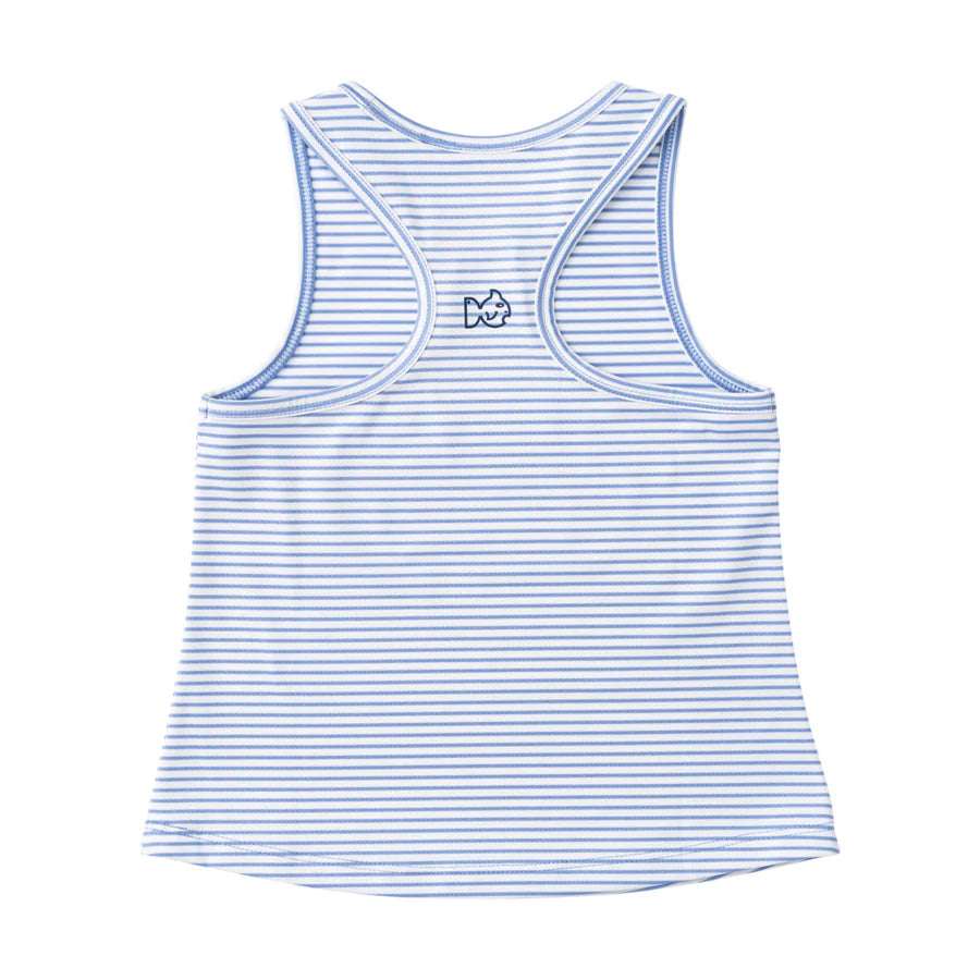 Girl's Active Racerback Tank Top – Persian Jewel Stripe