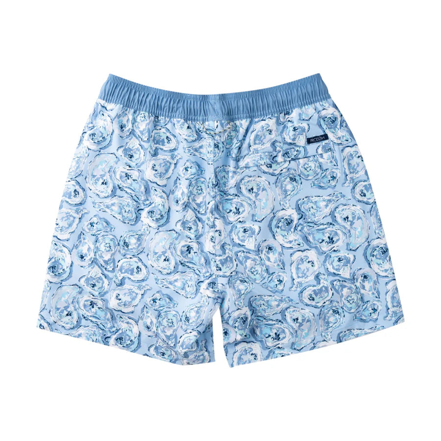 Mens Boogie Board Swim Shorts- Oyster Shell Print