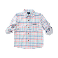 Boys' Long Sleeve Founders Kids Fishing Shirt Strawberry Ice Tide Point Plaid