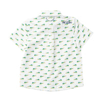Boys' Short Sleeve Button Down Shirt — Mahi Mahi Print