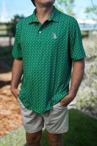 Dirty Myrtle Golf Polo- Green