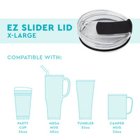 EZ Slider Lid - Clear + Black
